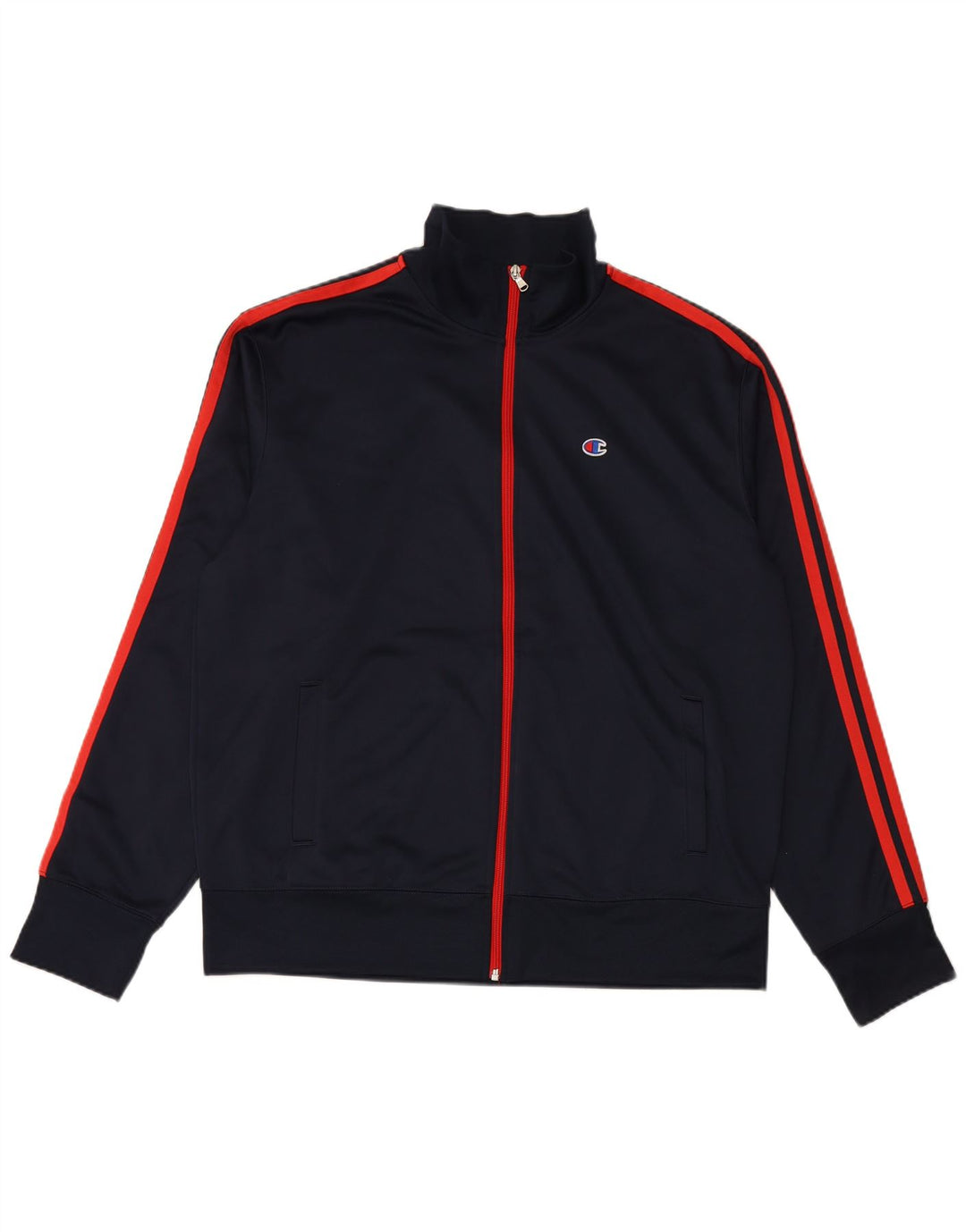 CHAMPION Chaqueta de chándal para hombre XL Azul marino Colorblock Poliéster
