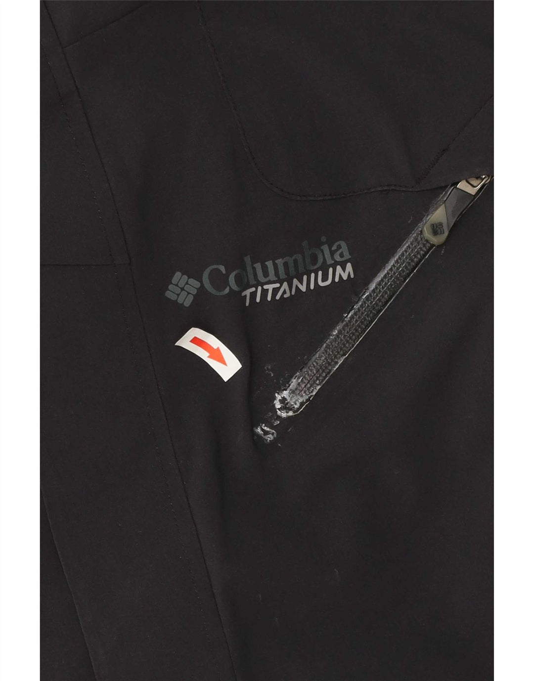 Columbia Chaqueta cortavientos de titanio para hombre UK 38 Medium Black Nylon
