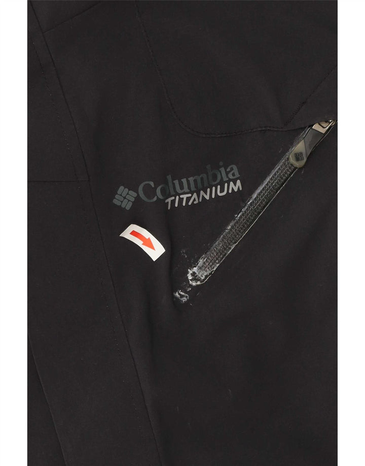 Columbia Chaqueta cortavientos de titanio para hombre UK 38 Medium Black Nylon