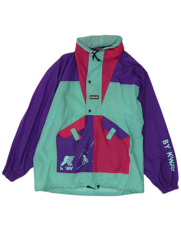 K-Way Chaqueta impermeable gráfica para hombre UK 38 Medium Multicolor Colorblock