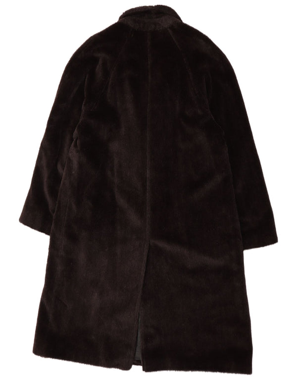 Belvest Abrigo de piel sintética para mujer IT 56 3XL Lana de alpaca marrón