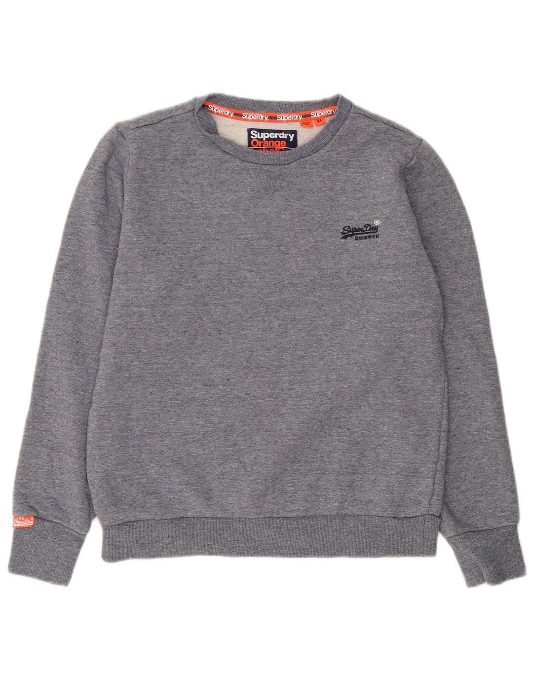 Superdry Hombre Sudadera Jumper XL Algodón Moteado Azul