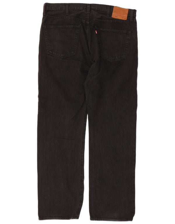 Levi's Jeans rectos 501 para hombre W38 L32 Algodón negro