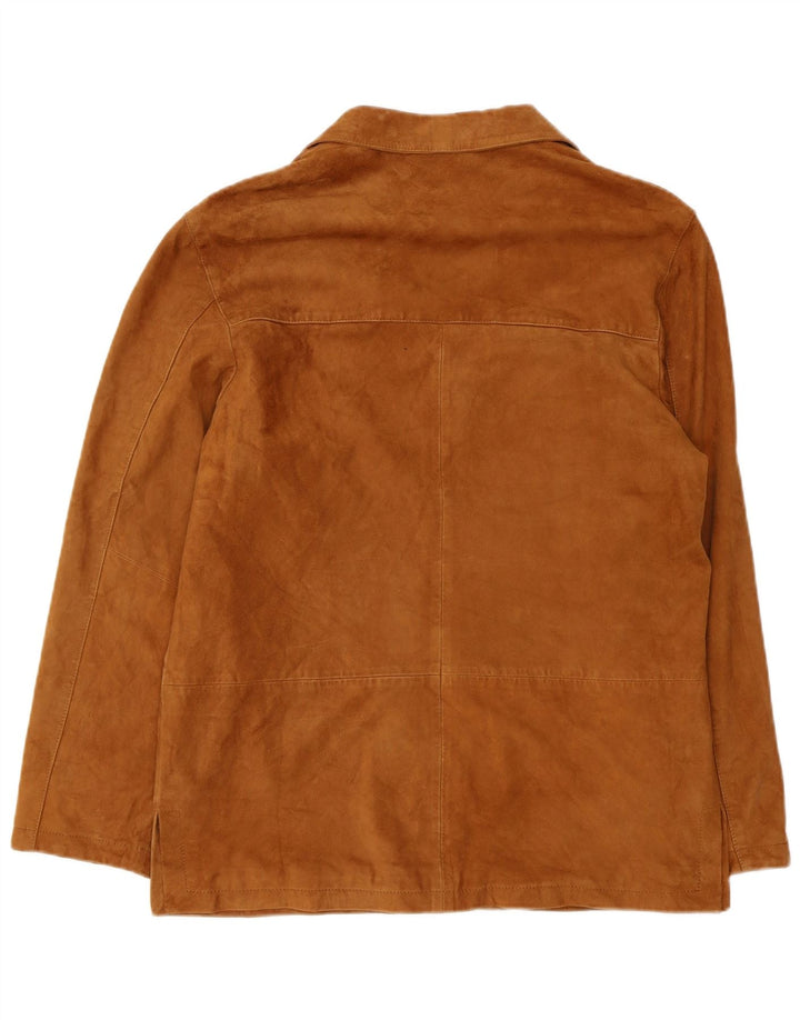 Zarro Mujer Chaqueta Ante IT 42 Cuero Marrón Medio