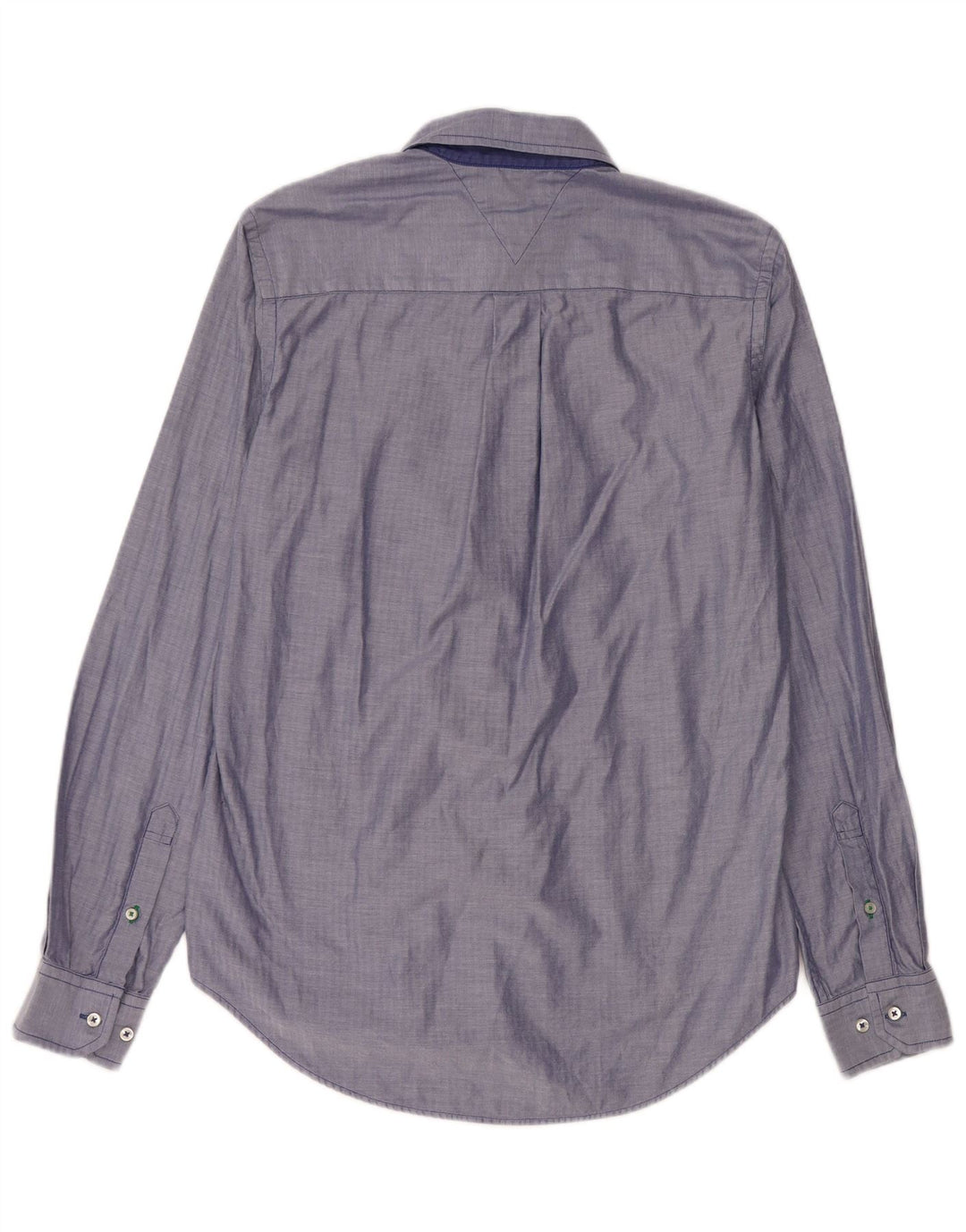 Tommy Hilfiger Camisa Custom Fit para Hombre Algodón Azul Pequeño