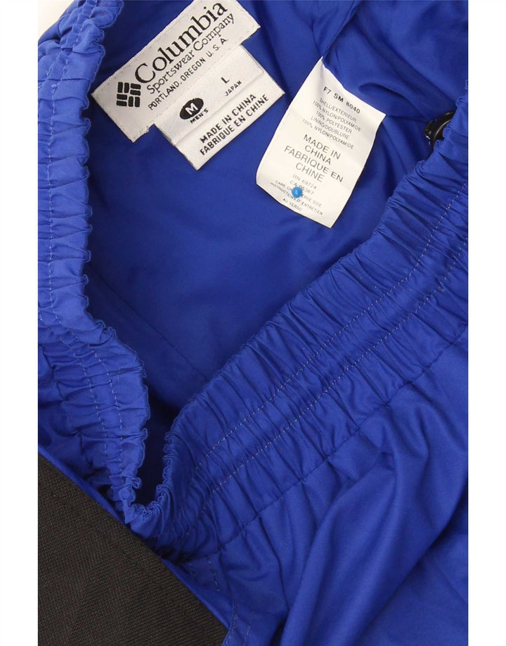 Columbia Pantalones De Esquí Para Hombre Nylon Color Block Azul Medio