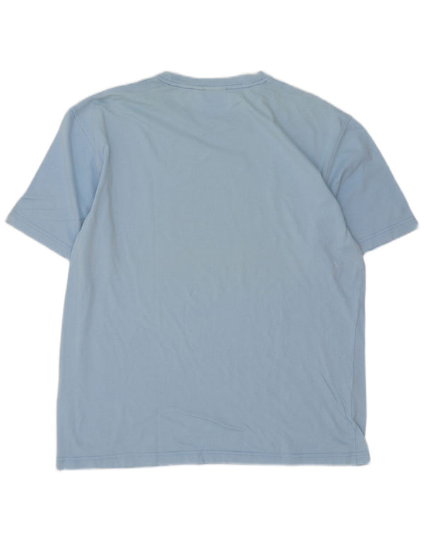 Ellesse - Camiseta gráfica para hombre, talla grande, algodón azul