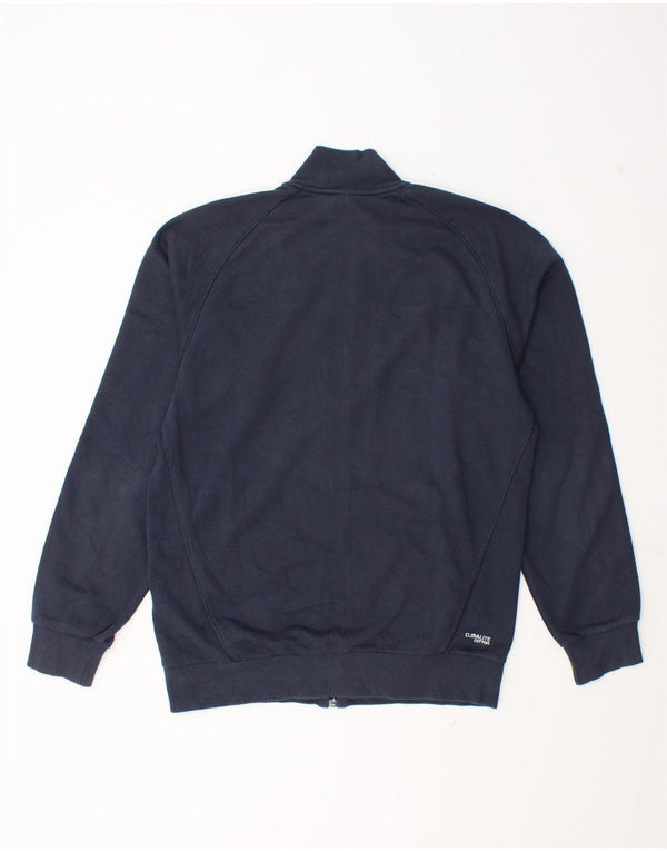 Adidas Mens Clima 365 Chándal Top Chaqueta Pequeña Azul Marino Algodón