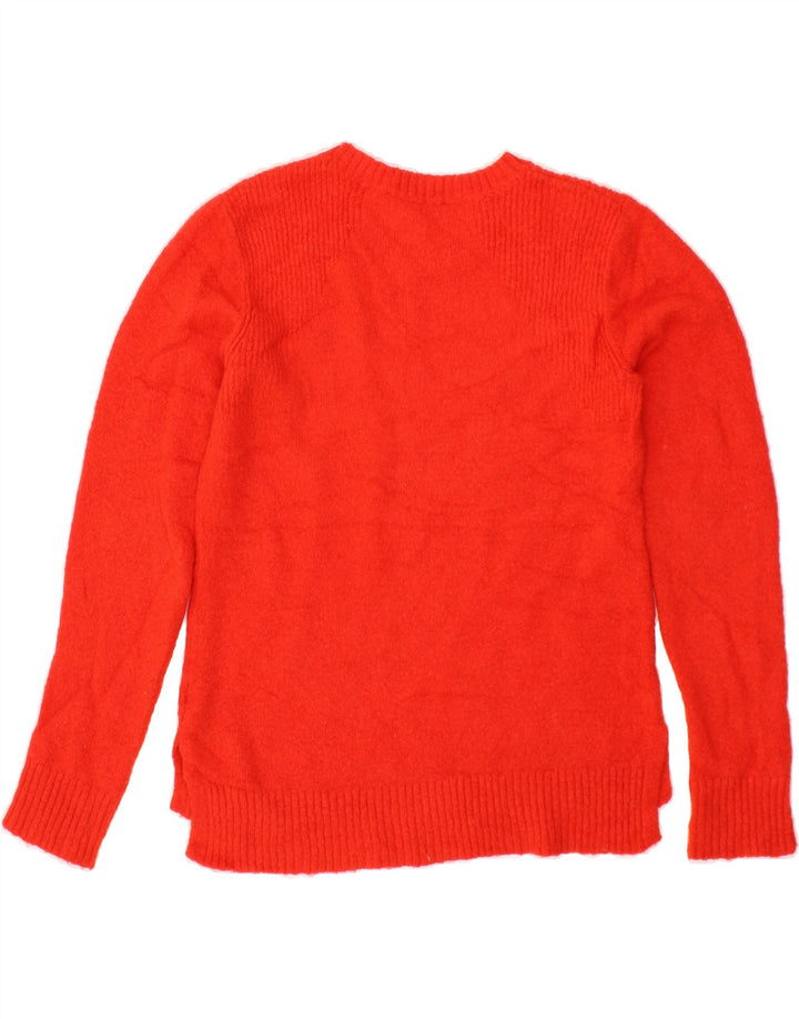 OASIS Womens Crew Neck Jumper Sweater UK 10 Small Red Polyacrylic Vintage Oasis and Second-Hand Oasis from Messina Hembry 