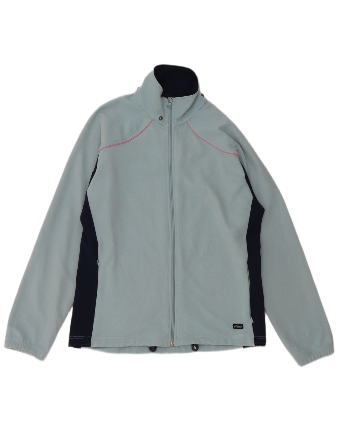 Asics Hombre Chándal Top Jacket Azul Medio Colorblock Poliéster