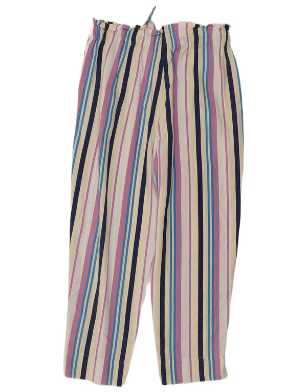 Benetton Pantalón Cropped Mediano W30 L26 Rayas Multicolor