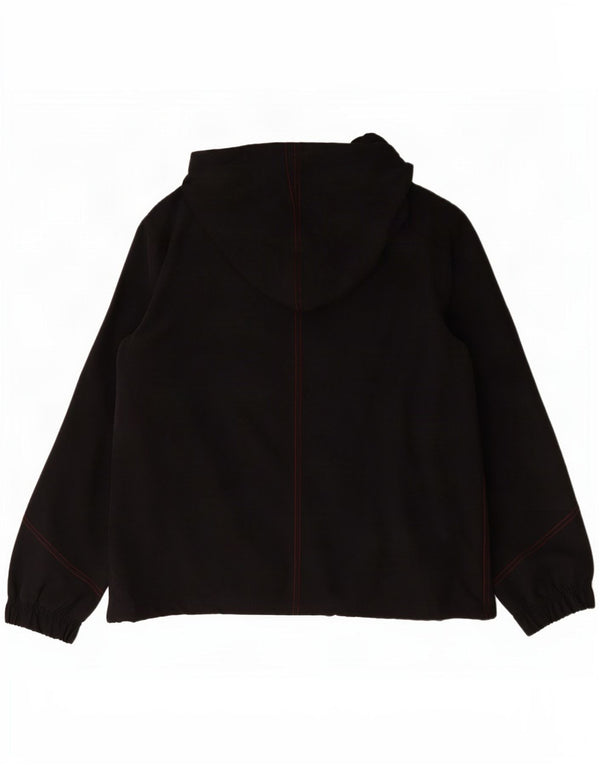 Reebok Chaqueta impermeable con capucha para mujer UK 44 Grande Poliéster negro