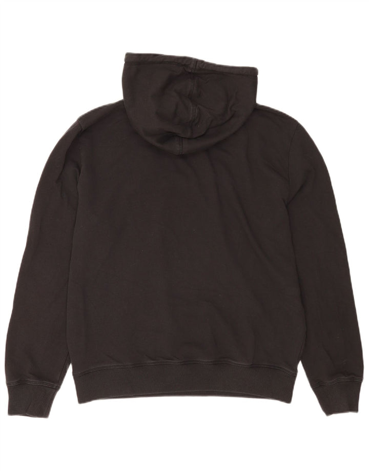 Marks & Spencer Jersey con capucha para hombre, talla mediana, algodón negro