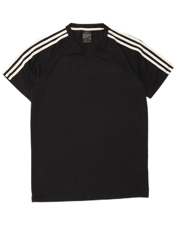 Adidas Hombre Climalite Camiseta Top Medium Negro Poliéster Deportes