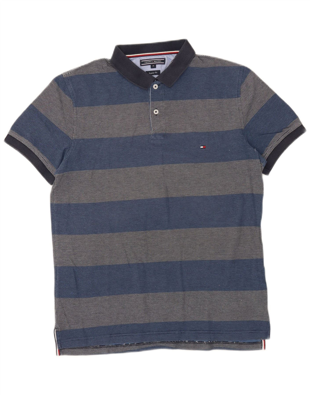 Tommy Hilfiger Polo De Corte Regular Para Hombre De Algodón A Rayas Azul Medio