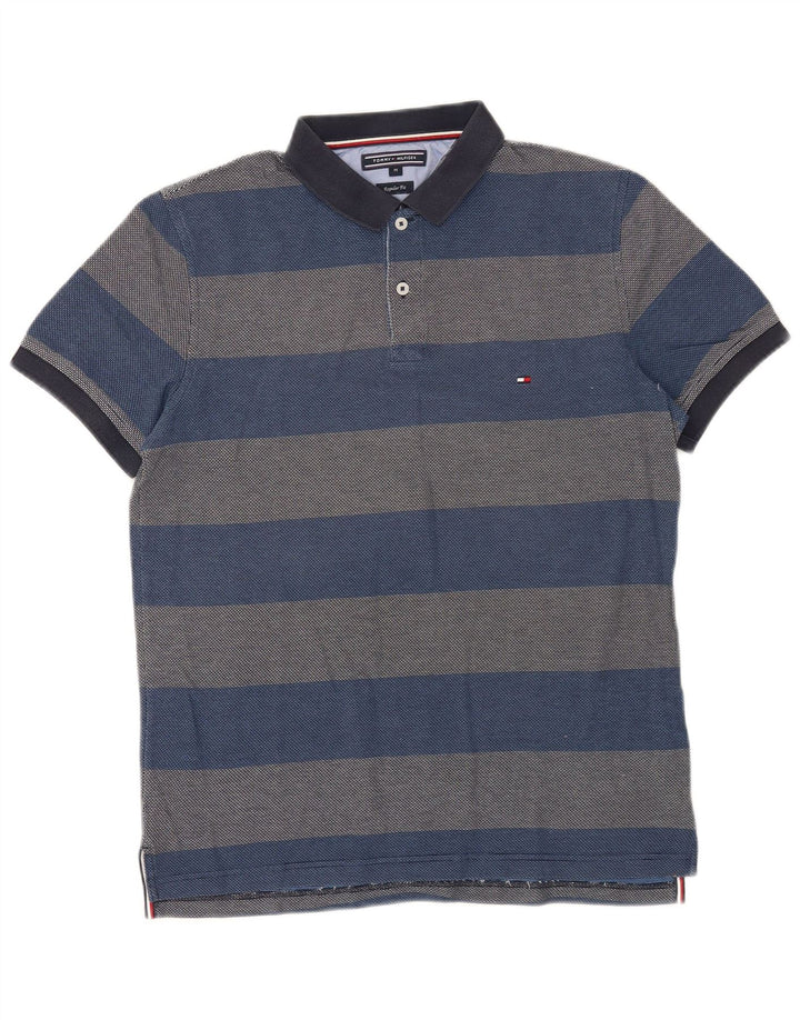 Tommy Hilfiger Polo De Corte Regular Para Hombre De Algodón A Rayas Azul Medio