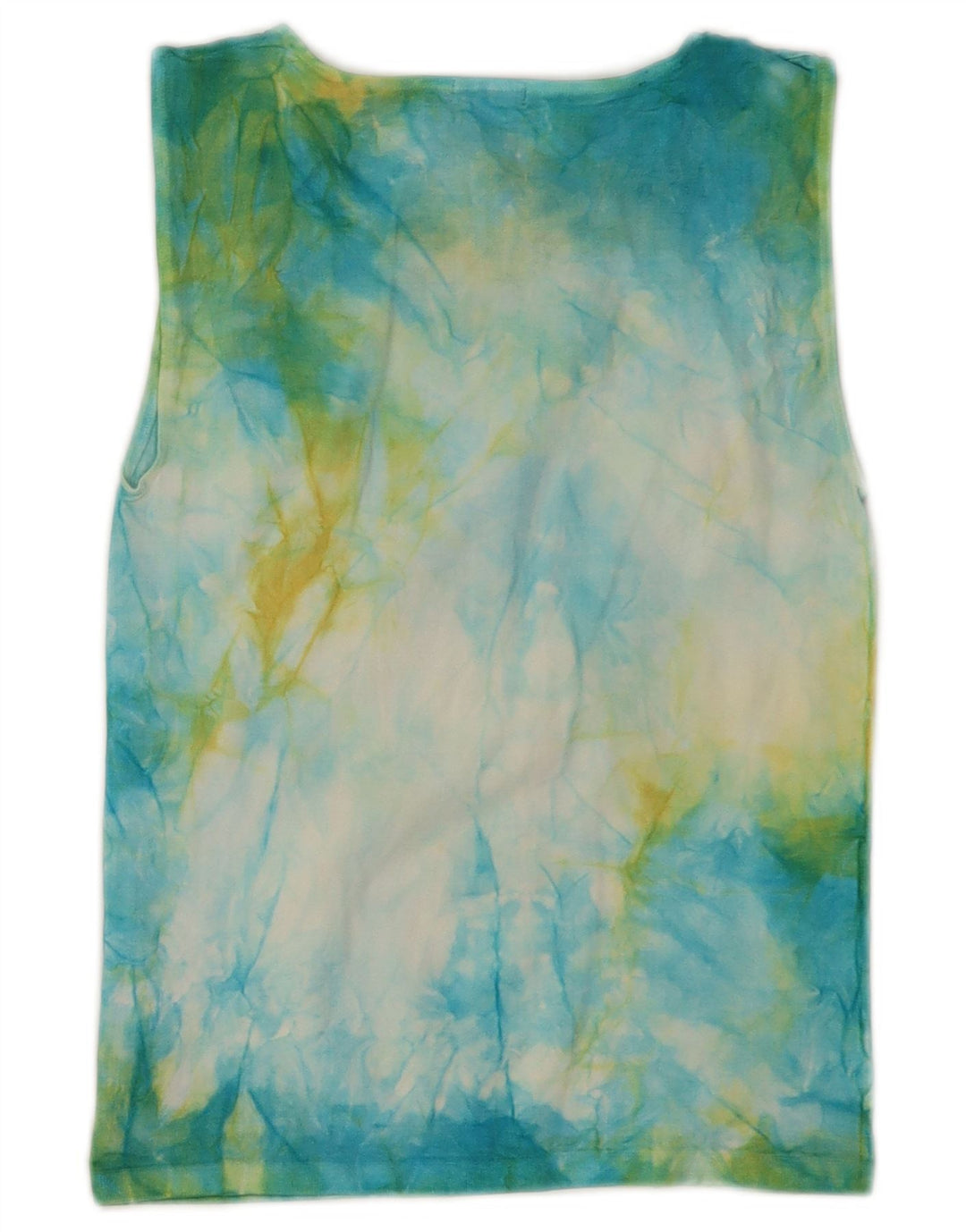 Benetton Camiseta Sin Mangas Mujer UK 4 XS Multicolor Tie Dye