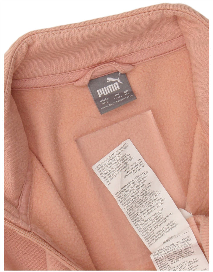 PUMA Chaqueta de chándal gráfica para niña 11-12 años Algodón Rosa