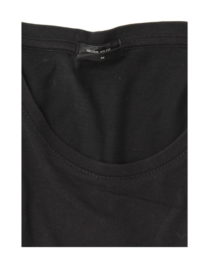 Hugo Boss Hombre | Camiseta de corte regular, parte superior mediana negra