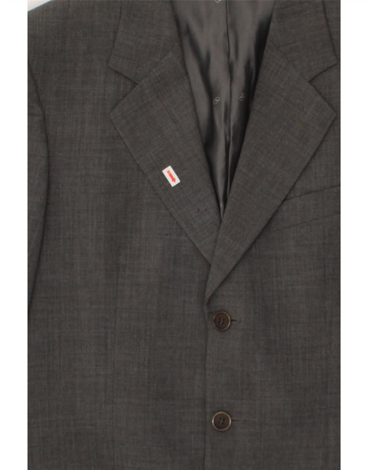 VALENTINO Conjunto de 2 piezas de 3 botones para hombre IT 48 Medium W38 L32 Lana virgen gris