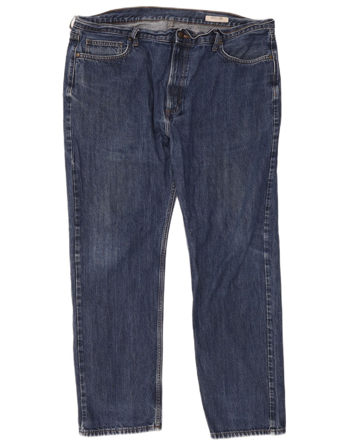 Marks & Spencer Vaqueros rectos regulares para hombre W42 L31 Algodón azul