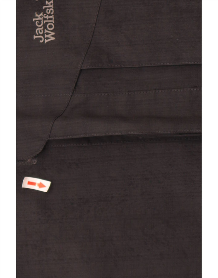 Jack Wolfskin Chaqueta impermeable para hombre UK 40 Large Poliéster negro
