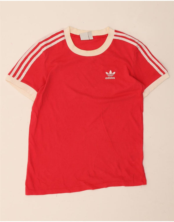 Adidas Camiseta para mujer Top UK 10 Small Red Cotton