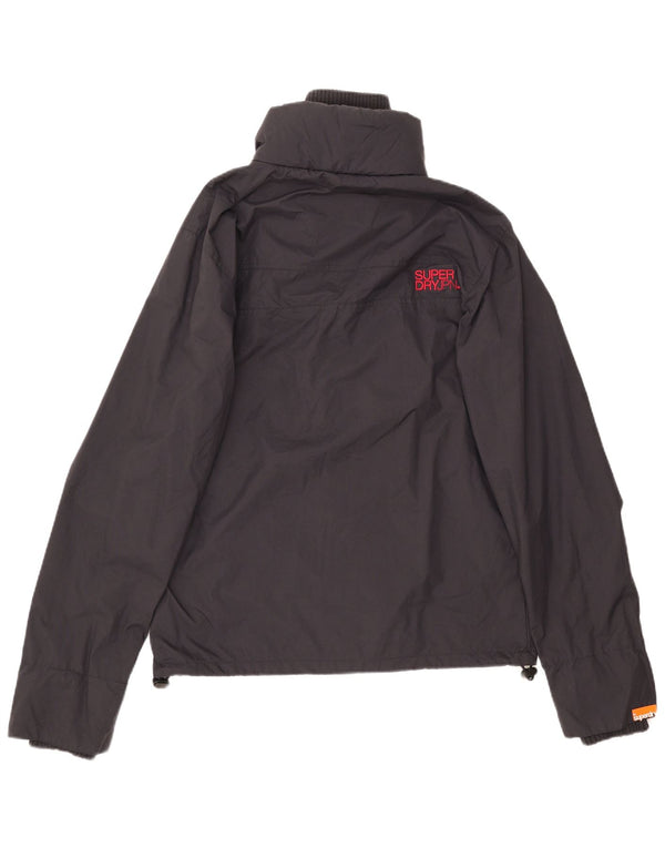 Superdry Chubasquero para hombre UK 40 Large Nylon azul marino