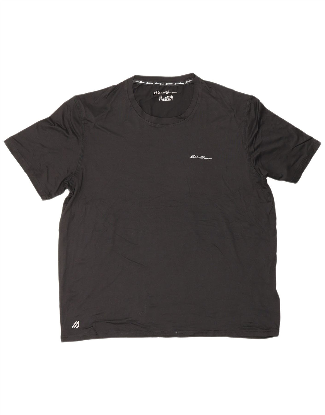 EDDIE BAUER Camiseta Hombre Top XL Poliéster Negro