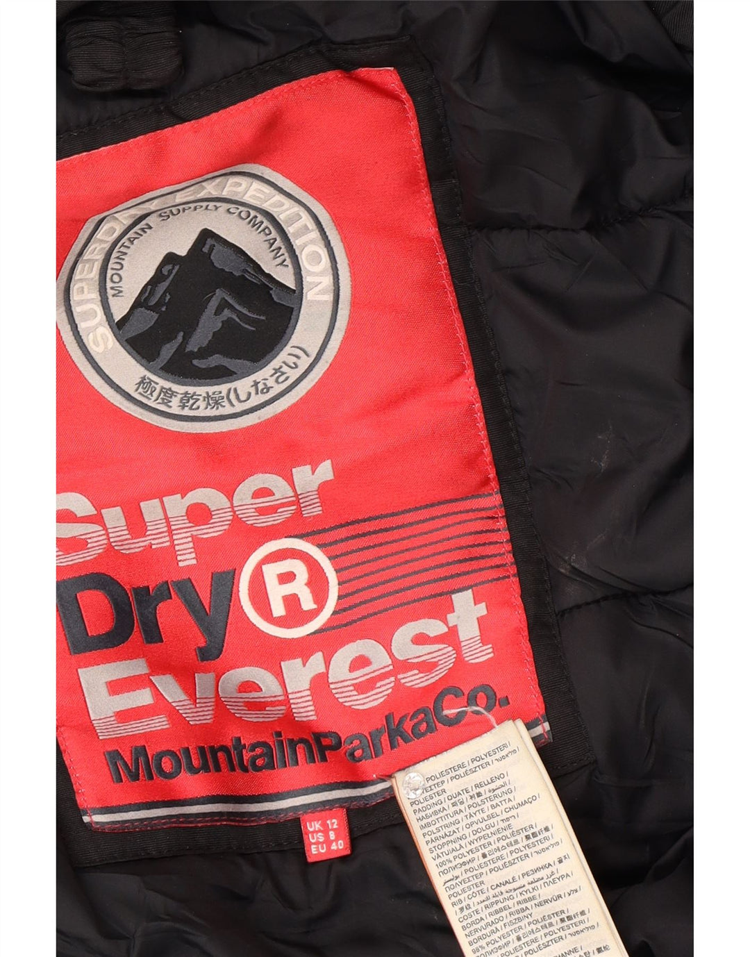 Superdry Parka para mujer, talla 44, talla M, color negro, invierno