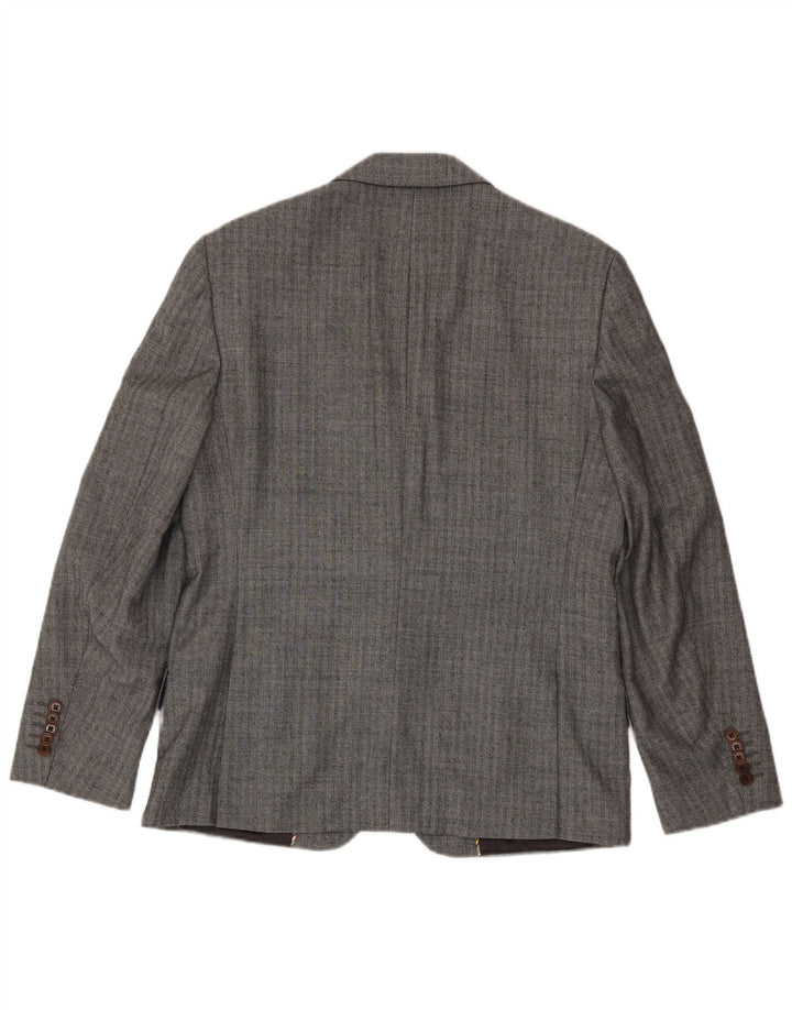Paul Smith Chaqueta tipo blazer de 2 botones para hombre UK 40 Grande Gris Lana a rayas