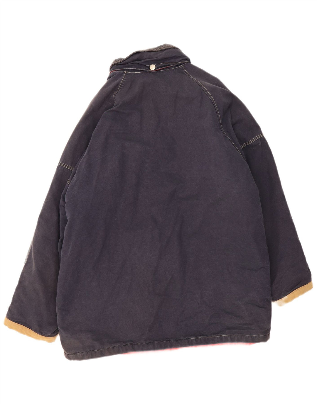 Vintage hombres cortavientos chaqueta Reino Unido 44 2XL azul marino