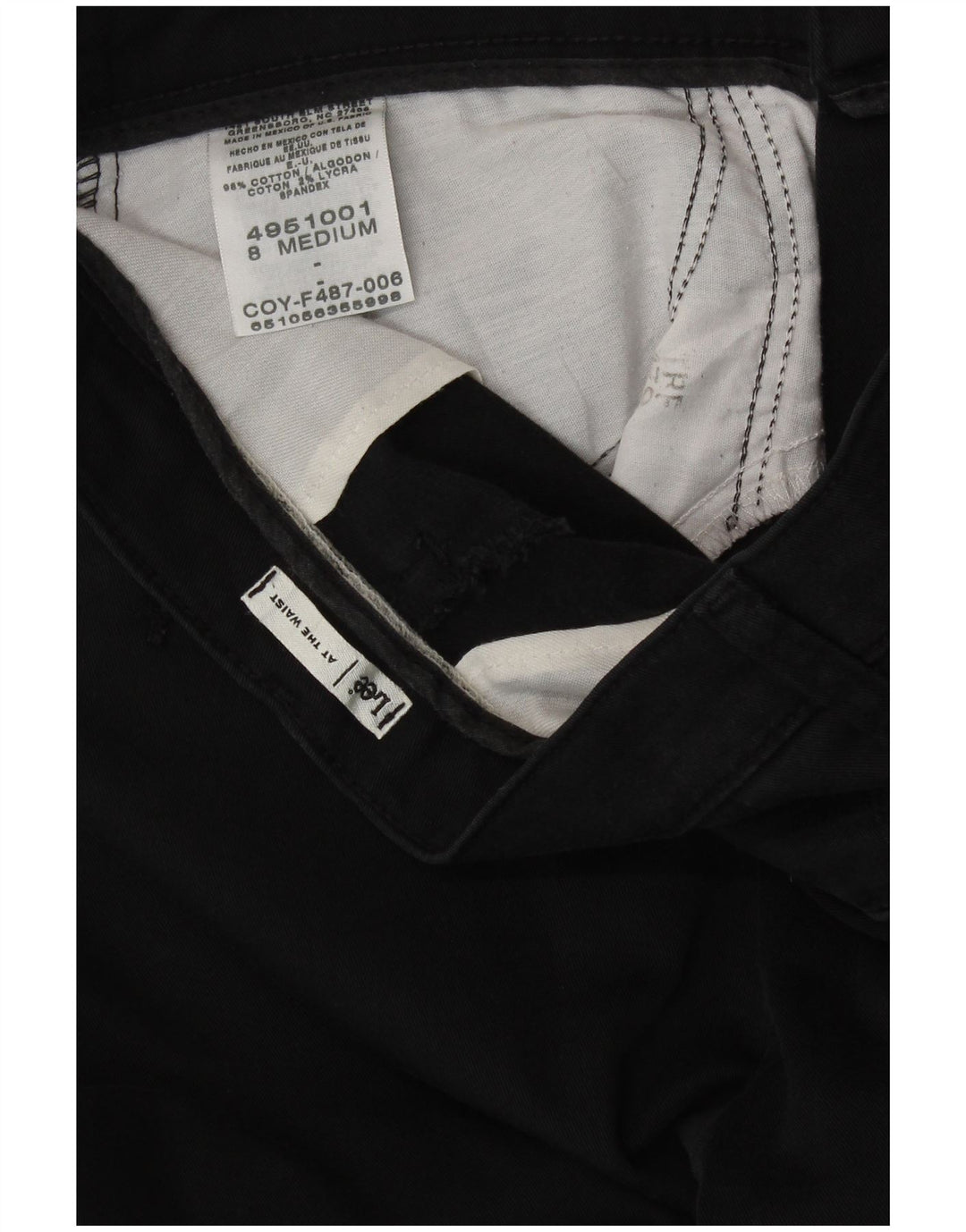 Lee Pantalones casuales rectos para mujer US 8 Medium W30 L30 Algodón negro