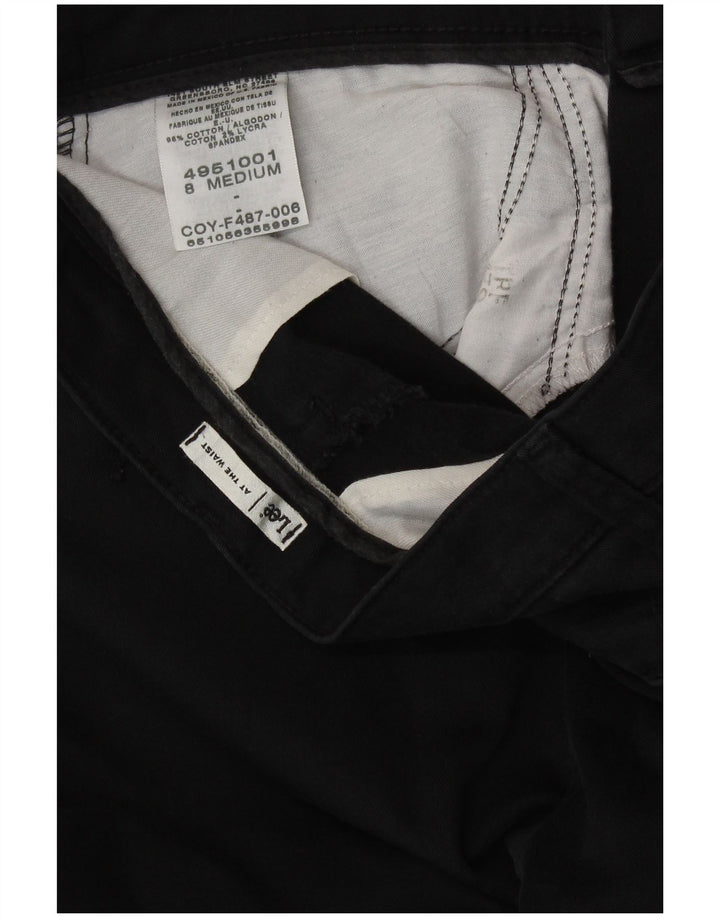 Lee Pantalones casuales rectos para mujer US 8 Medium W30 L30 Algodón negro