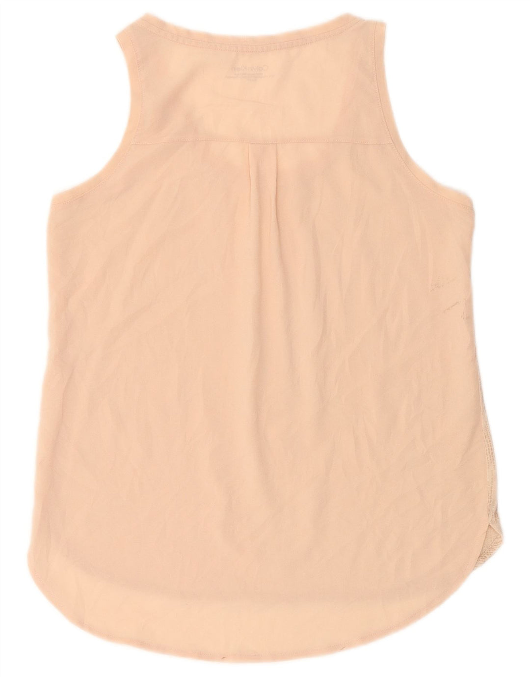 Calvin Klein Top sin mangas para mujer UK 10 Poliéster con lunares rosas pequeños