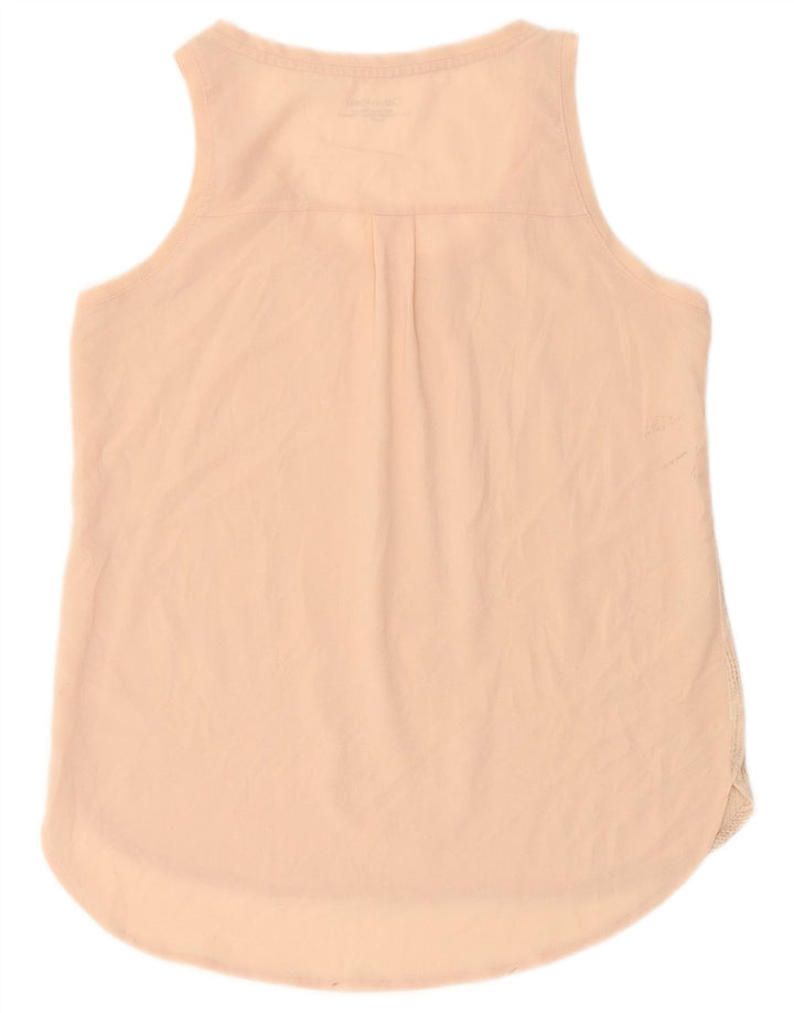 Calvin Klein Top sin mangas para mujer UK 10 Poliéster con lunares rosas pequeños