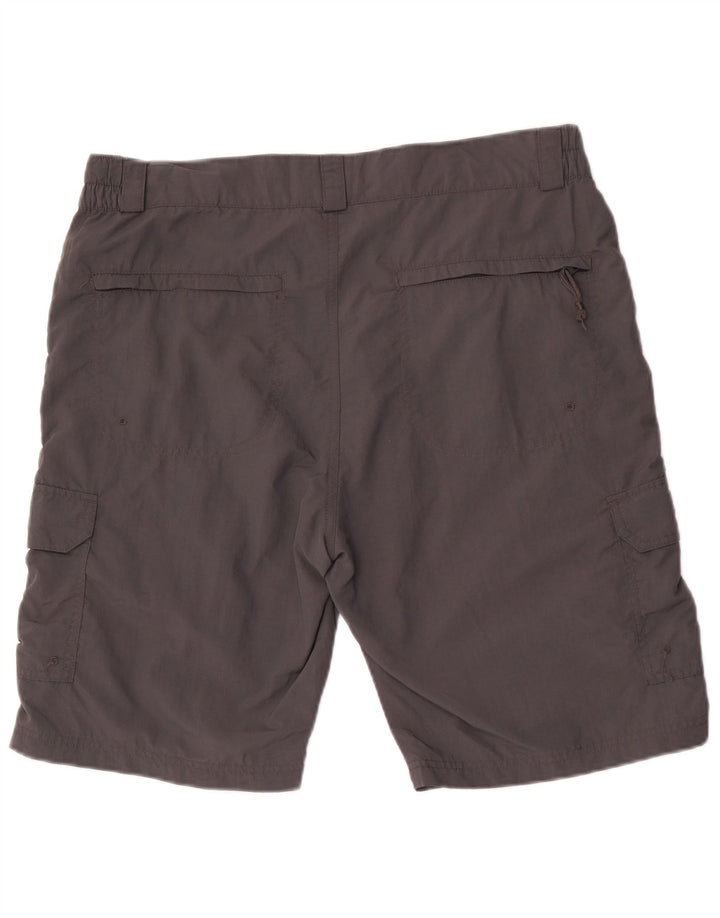 Pantalones cortos tipo cargo para hombre Mountain Warehouse W34 Nylon gris grande