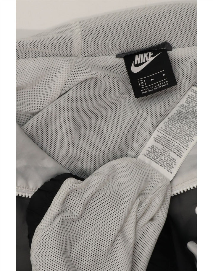 NIKE Hombre Chaqueta de chándal con capucha Gris medio Poliéster color block