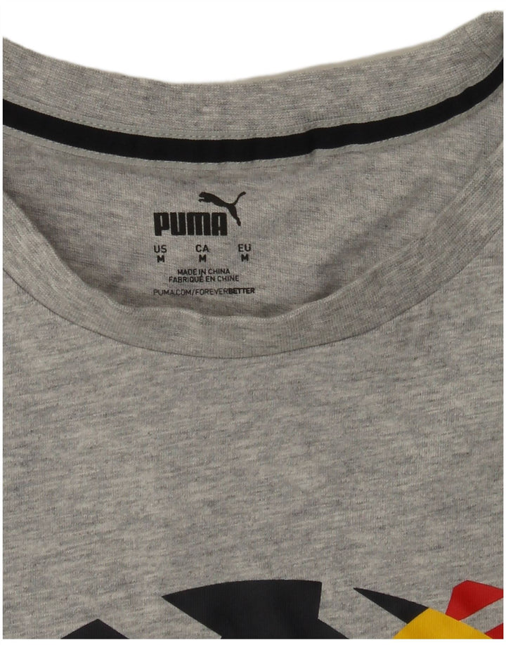 Camiseta Puma Red Bull Graphic para hombre Top gris medio moteado