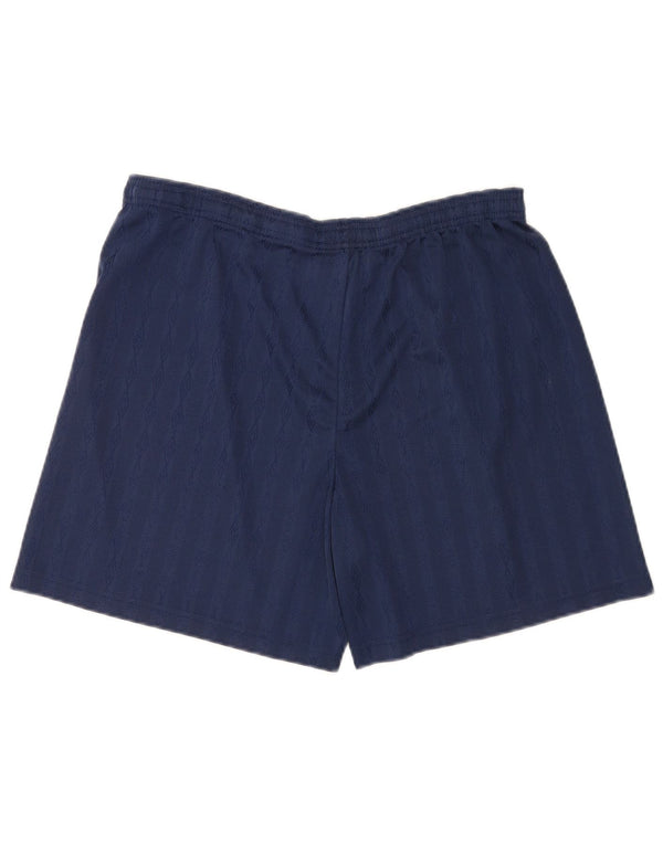Umbro Pantalones cortos deportivos gráficos para hombre XL Poliéster azul marino