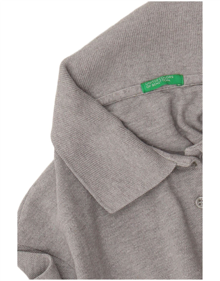 Benetton Polo Mujer UK 42 Gris Medio