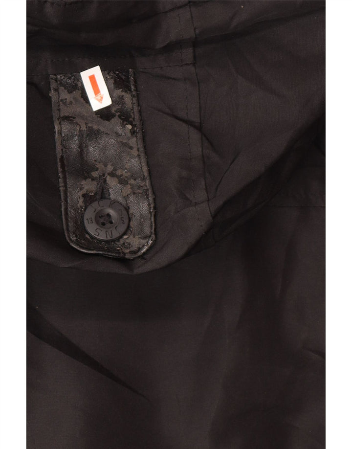 Jack & Jones Chaqueta bomber con capucha para hombre UK 36 Small Poliamida negra