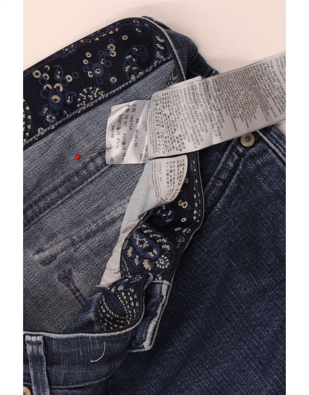 Levi's Jeans Rectos para Mujer US 6 Medium W28 L25 Algodón Azul