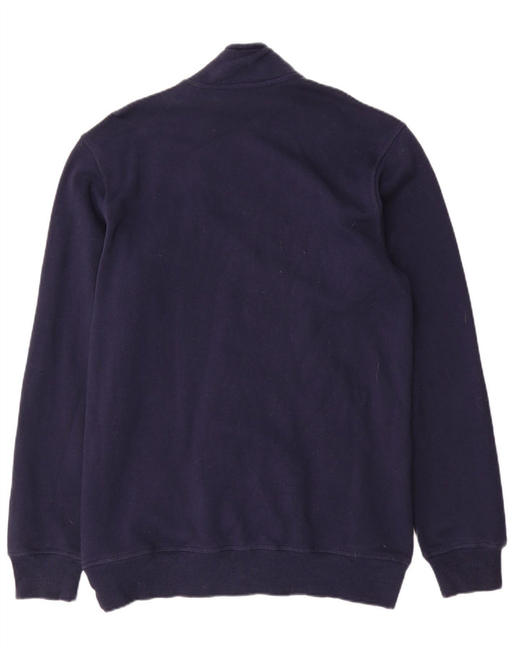 Reebok - Chaqueta de chándal para hombre, color azul marino mediano, algodón