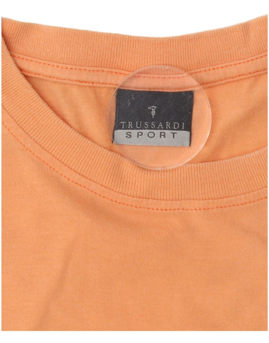 TRUSSARDI Hombre Camiseta Top Medium Naranja Colorblock