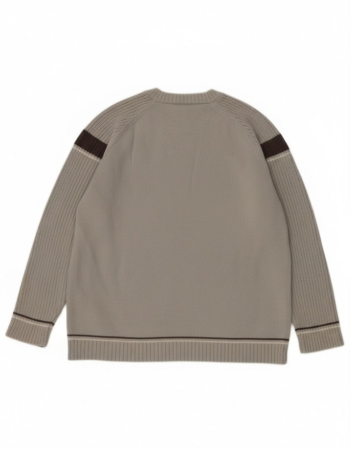 Jersey Kickers Hombre Con Cuello Redondo De Algodón Color Block Gris Medio