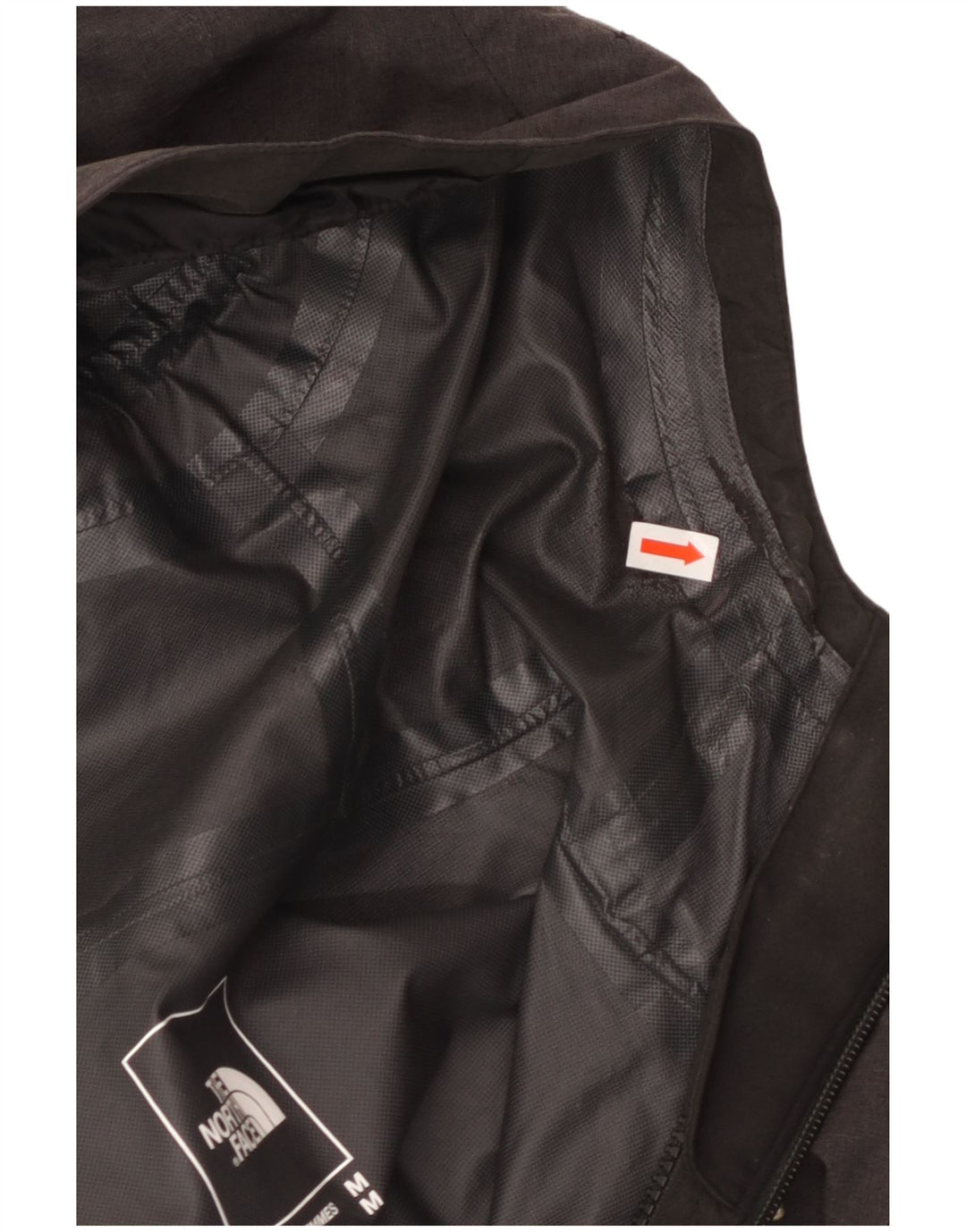 THE NORTH FACE Chaqueta impermeable con capucha para mujer UK 44 Poliéster gris medio