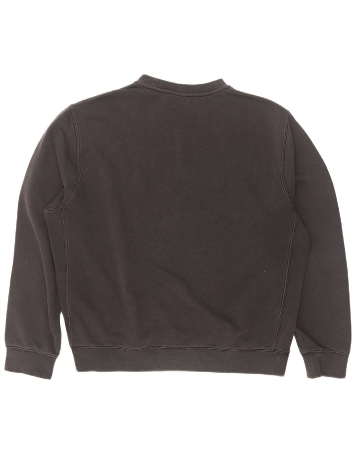 Nike - Sudadera holgada para hombre, jersey de algodón negro mediano