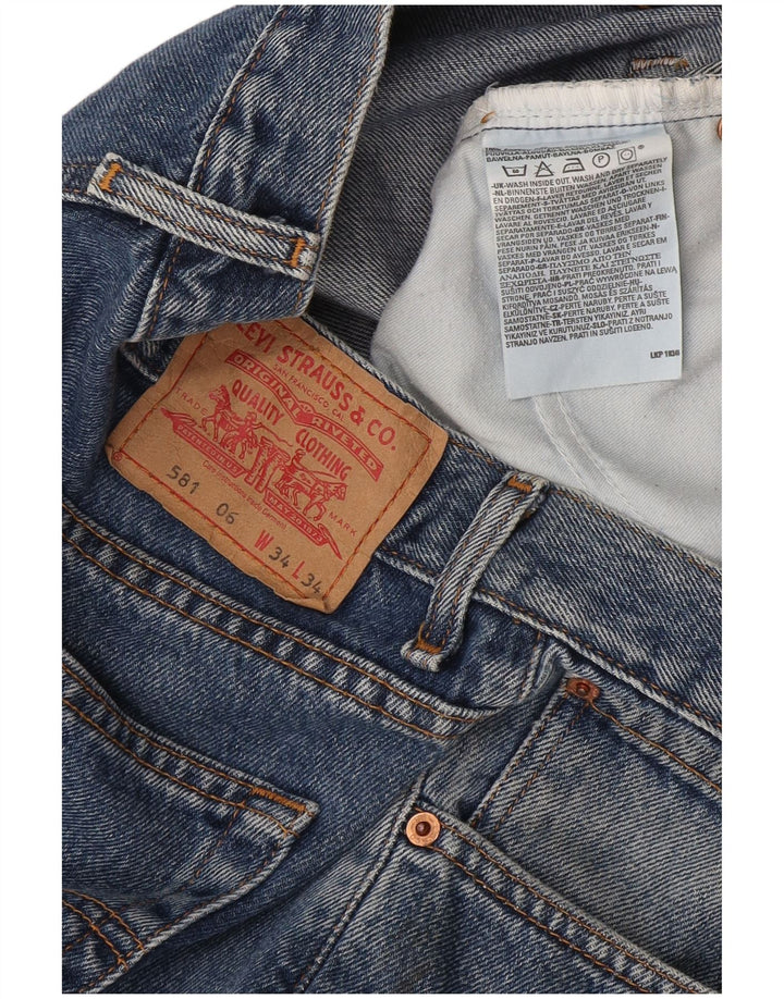 Levi's Jeans rectos 581 para hombre W34 L34 Algodón azul