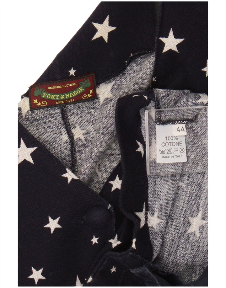 Fort & Madox Vestido camisero con estampado abstracto para mujer IT 44 Azul marino mediano